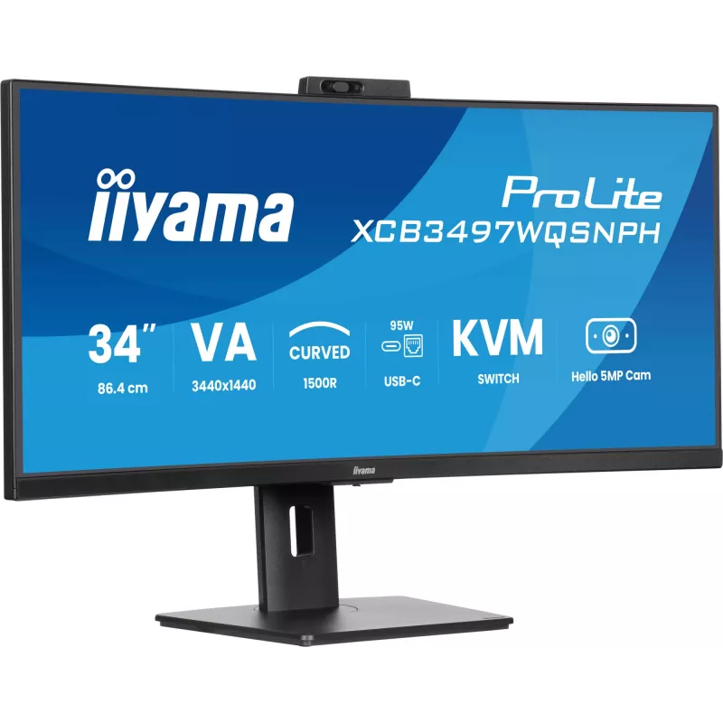 Monitor iiyama ProLite XCB3497WQSNPH-B1 86,4 cm (34