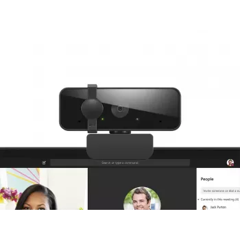 Webcam Lenovo Essential FHD Gen2 1920 x 1080 píxeis USB 2.0 Preto