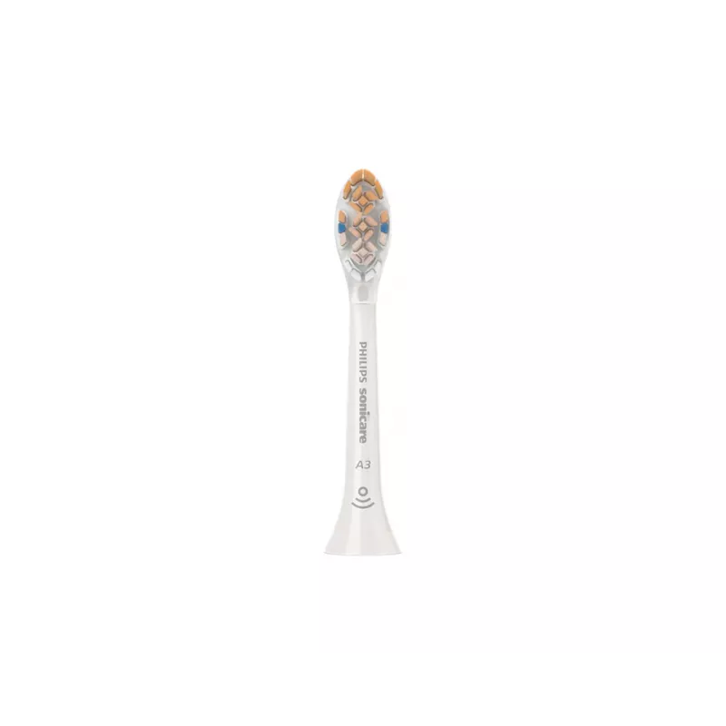 Cabeças de escova de dentes de substituição originais Philips A3 Premium All-in-One HX9094/87, branco, 4 unidades