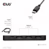 Club 3D CSV-7330 adaptador hub MST de DisplayPort 2.1 para 3x HDMI 2.1, 8K60Hz, 4K120Hz, 13,5 Gbps, HDR, HDCP 2.3, preto