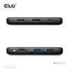 Dock portátil CLUB3D 8-1 USB Type-C® 10Gbps para HDMI™ e DisplayPort™ 8K30Hz PD máx. 100Watt