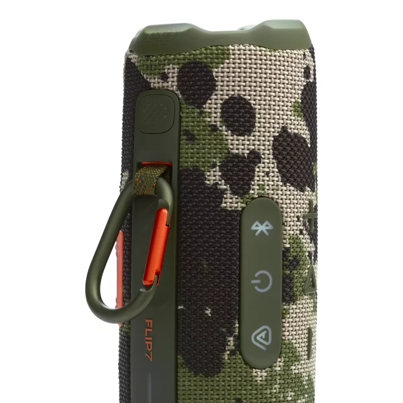 JBL Flip 7 (JBLFLIP7SQUAD) coluna Bluetooth portátil, Bluetooth 5.4, IP68, 4800 mAh, Squad caqui camuflado