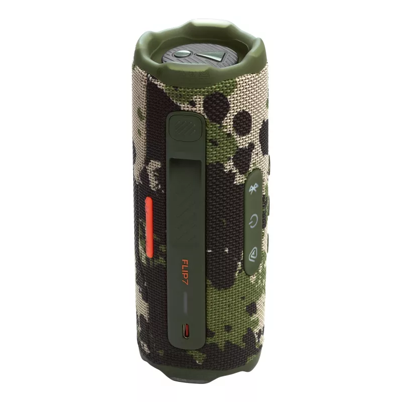 JBL Flip 7 (JBLFLIP7SQUAD) coluna Bluetooth portátil, Bluetooth 5.4, IP68, 4800 mAh, Squad caqui camuflado