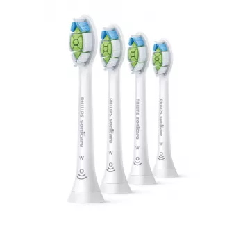 Cabeças de escova de dentes Philips HX6064/87 Optimal White — 4 peças, branco, cerdas médias