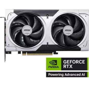 Placa gráfica MSI GeForce RTX 5060 Ti 8 GB GDDR7, PCIe 5.0, 4608 CUDA, 2602 MHz Boost, 128 bits, 2 ventoinhas, 180 W