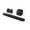 Soundbar Samsung HW-Q990F 11.1.4 canais, 756 W, preto, subwoofer sem fios, HDMI, Wi‑Fi