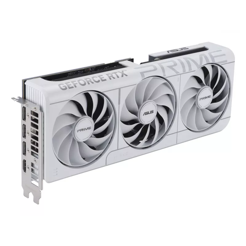 Placa gráfica ASUS GeForce RTX 5070 12 GB GDDR7, PCIe 5.0, 192-Bit, branco, 3 ventoinhas