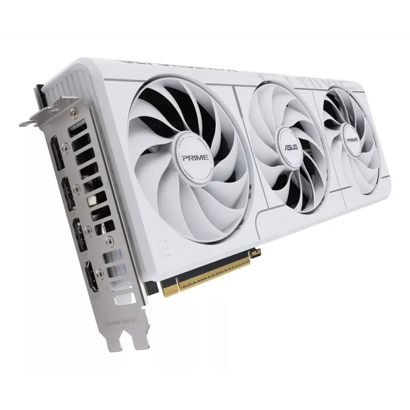 Placa gráfica ASUS GeForce RTX 5070 12 GB GDDR7, PCIe 5.0, 192-Bit, branco, 3 ventoinhas