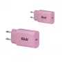 CLUB3D pack de 2 carregadores USB C 30 Watt branco, interior, AC, rosa