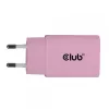 CLUB3D pack de 2 carregadores USB C 30 Watt branco, interior, AC, rosa