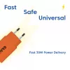 Fonte de alimentação CLUB3D CAC-3023, 30 W, adaptador compacto para dispositivos portáteis