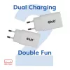 Carregador USB‑C pack de 2 CLUB3D CAC-3020, 30 W no total, branco