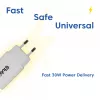 Carregador USB‑C pack de 2 CLUB3D CAC-3020, 30 W no total, branco