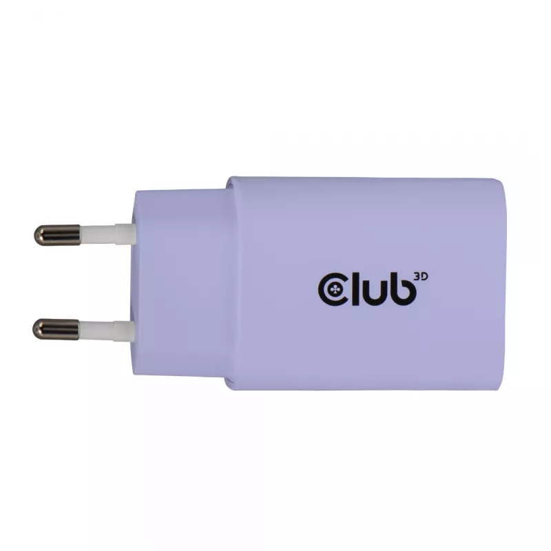 Fonte de alimentação club 3d carregador USB-C 30W pack de 2 compacto para telemóveis e tablets