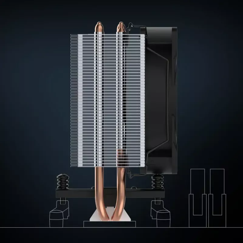 Arrefecedor de ar ARCTIC Freezer 8A Compact para CPU AMD