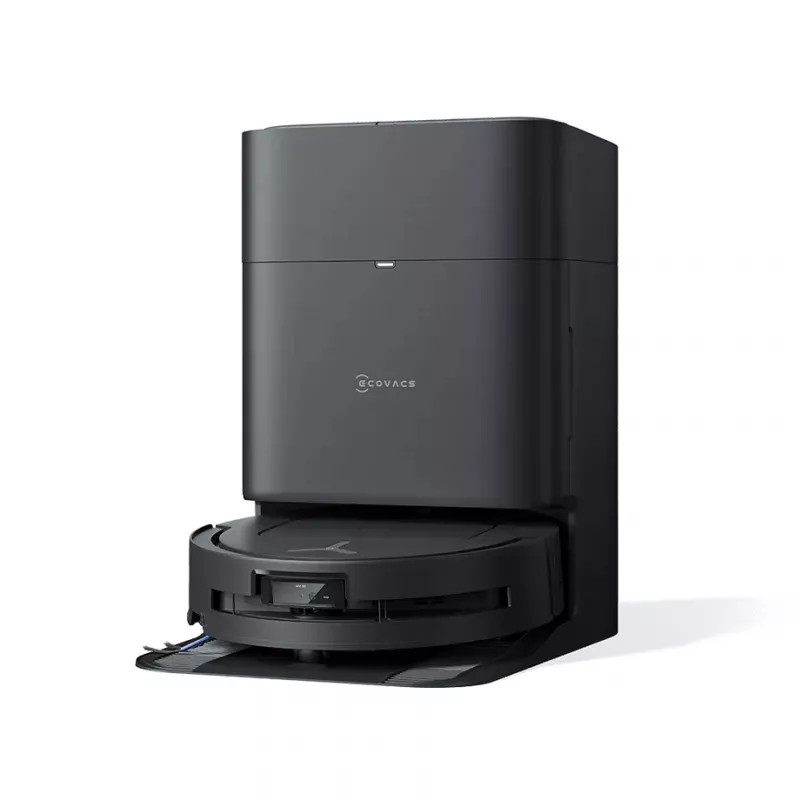 Aspirador robô Ecovacs Deebot T80 Omni – sem saco 3 L pó, 0,11 L água, 6400 mAh, 297 min de autonomia, preto