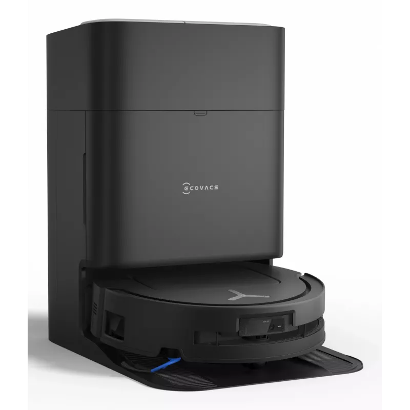 Aspirador robô Ecovacs Deebot T80 Omni – sem saco 3 L pó, 0,11 L água, 6400 mAh, 297 min de autonomia, preto