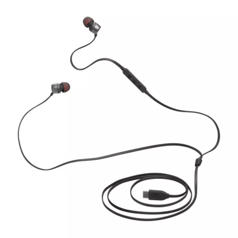Headset JBL Tune 310C com fios intra-auriculares chamadas/música USB-C preto
