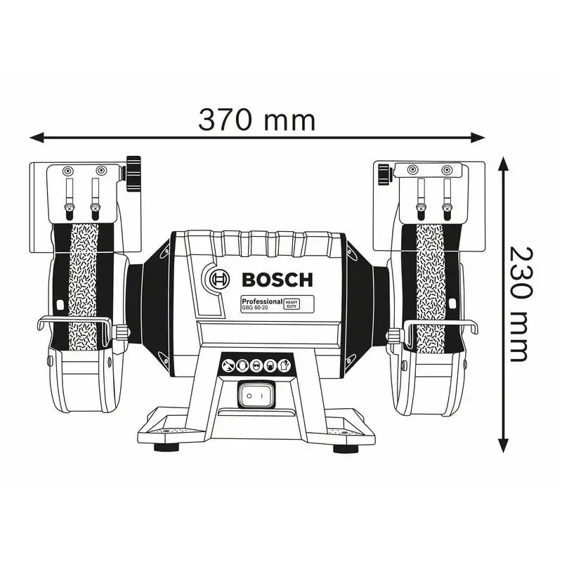 Máquina de esmerilar de bancada Bosch 0 601 27A 400 3600 rpm 600 W