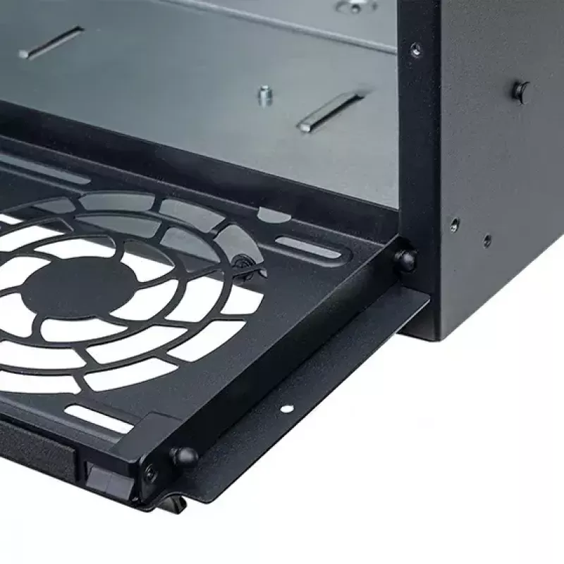 Rack de servidor Silverstone RM52 preto ATX SFX 440x550x220mm