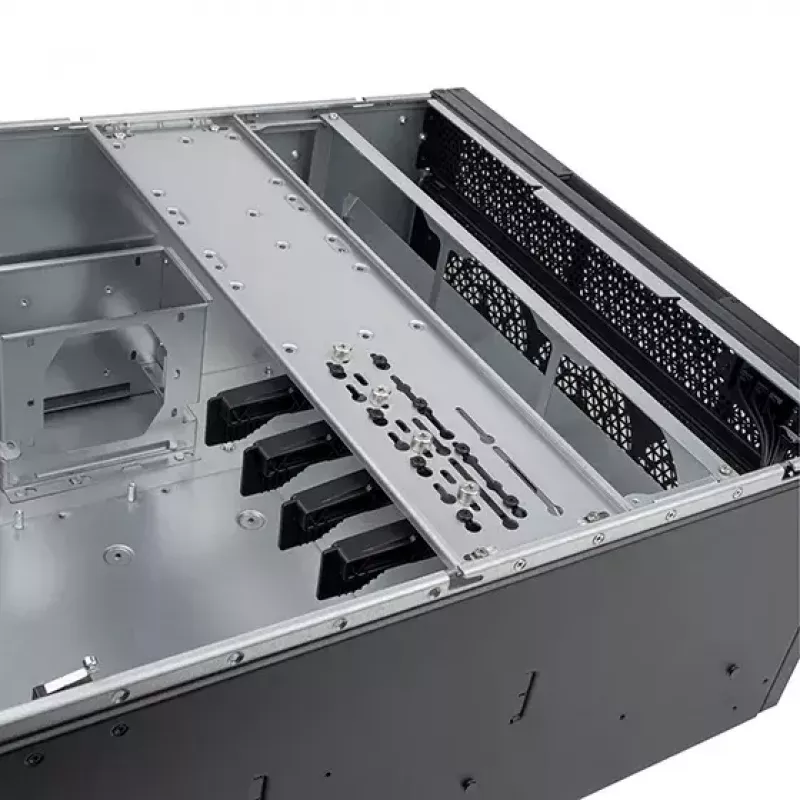 Rack de servidor Silverstone RM52 preto ATX SFX 440x550x220mm