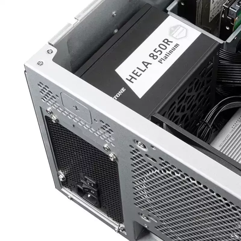 Rack de servidor Silverstone RM52 preto ATX SFX 440x550x220mm