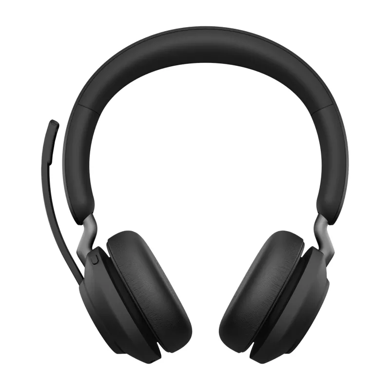 Jabra Evolve2 65 USB-C preto MS base de carregamento estéreo