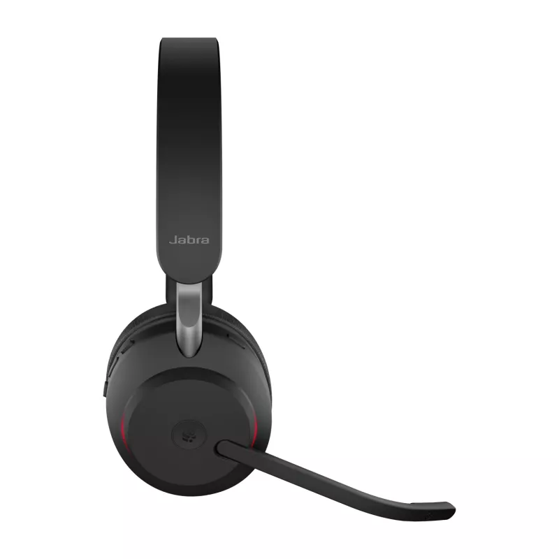 Jabra Evolve2 65 USB-C preto MS base de carregamento estéreo