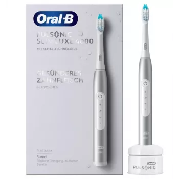 Escova de dentes sónica Oral-B Pulsonic schlank Luxe 4000 adulto platina