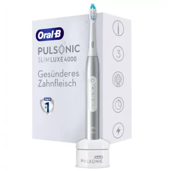 Escova de dentes sónica Oral-B Pulsonic schlank Luxe 4000 adulto platina
