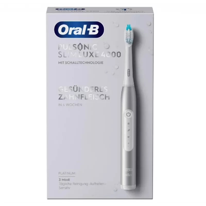 Escova de dentes sónica Oral-B Pulsonic schlank Luxe 4000 adulto platina