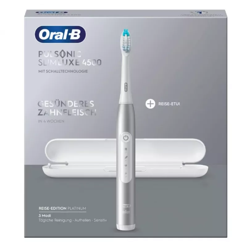 Escova de dentes sónica Oral-B Pulsonic schlank Luxe 4500 adulto platina
