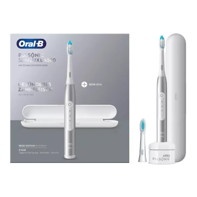 Escova de dentes sónica Oral-B Pulsonic schlank Luxe 4500 adulto platina