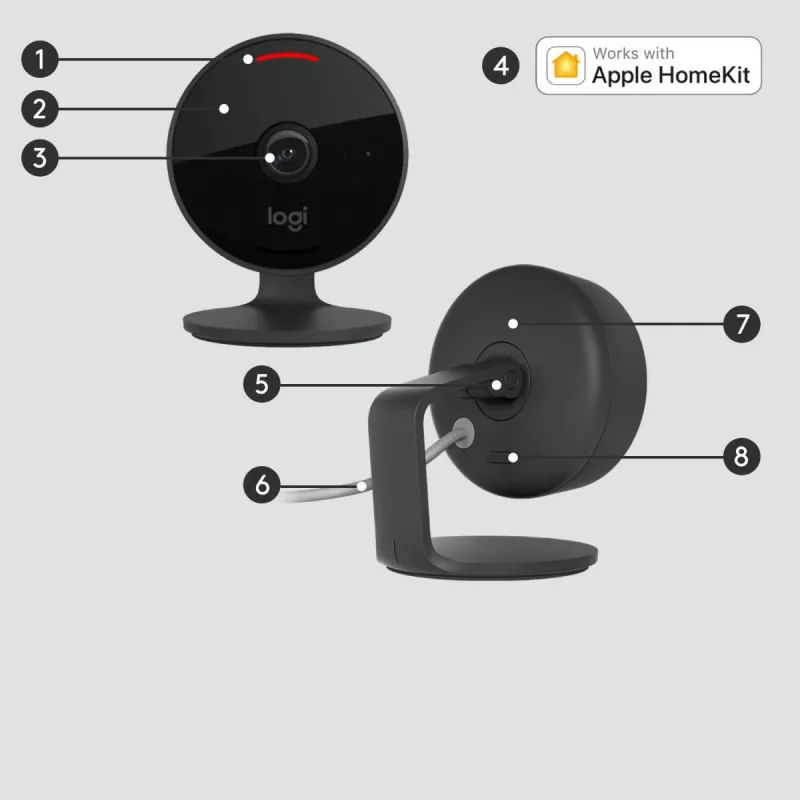 Câmara de vigilância IP Logitech Circle View Camera HD 1080