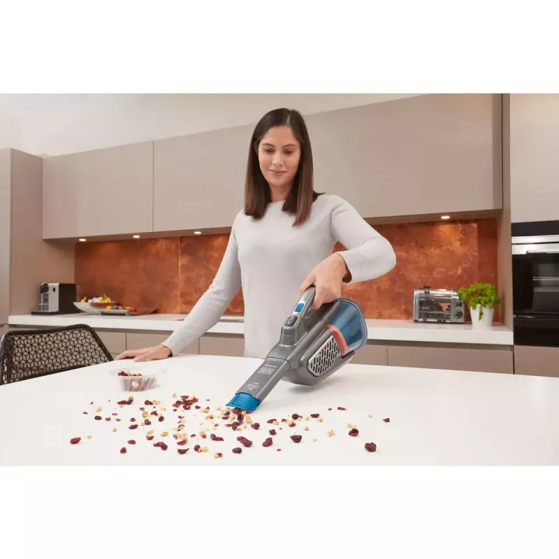 Aspirador de mão Black & Decker BHHV520BF-QW, sem fios, limpeza a seco, 35 W, depósito de pó 0,7 l, autonomia 21 min, 1,2 kg