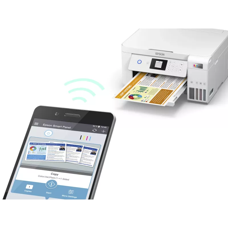 Epson EcoTank ET-2856 Jato de tinta A4 5760 x 1440 DPI 33 ppm Wi-Fi