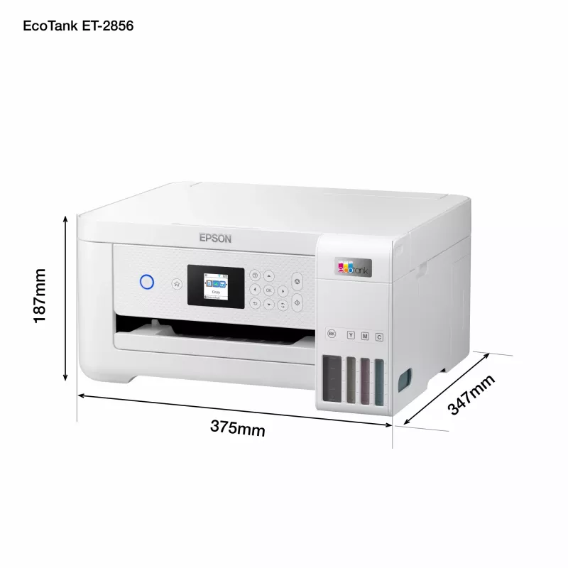 Epson EcoTank ET-2856 Jato de tinta A4 5760 x 1440 DPI 33 ppm Wi-Fi