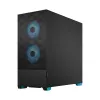 FRACTAL DESIGN Pop Air RGB Cyan Core TG Clear Tint