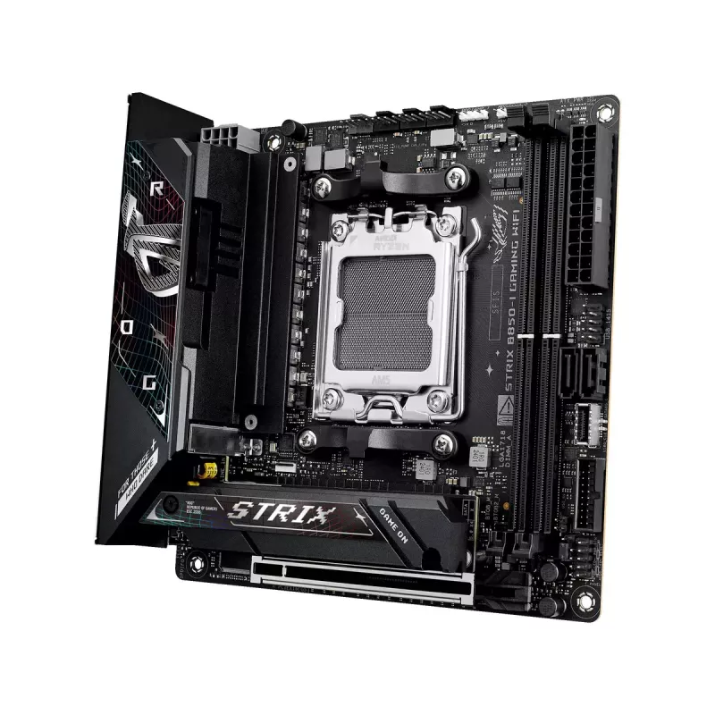 Motherboard ASUS ROG STRIX B850-I GAMING WIFI, AMD B850, Socket AM5, mini ITX, 2x DDR5, Wi-Fi 7, 2.5Gb LAN