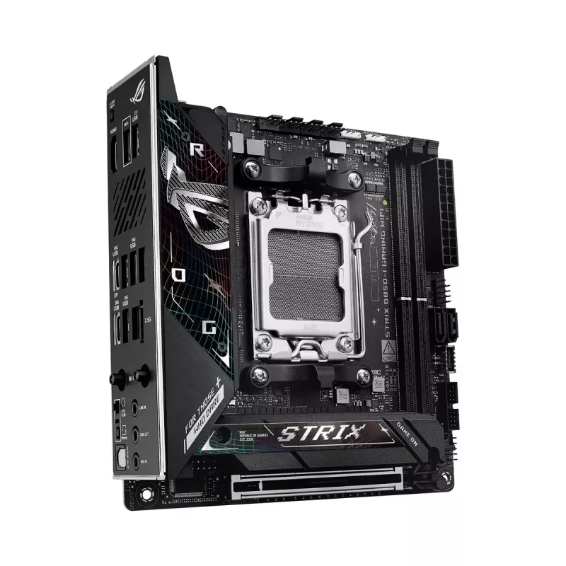 Motherboard ASUS ROG STRIX B850-I GAMING WIFI, AMD B850, Socket AM5, mini ITX, 2x DDR5, Wi-Fi 7, 2.5Gb LAN