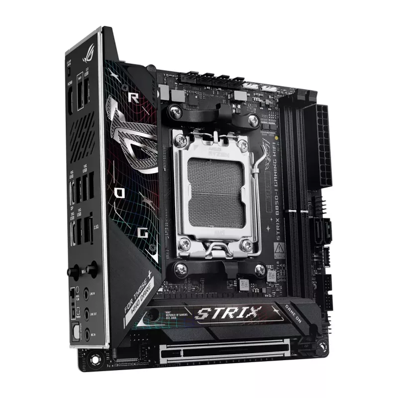 Motherboard ASUS ROG STRIX B850-I GAMING WIFI, AMD B850, Socket AM5, mini ITX, 2x DDR5, Wi-Fi 7, 2.5Gb LAN