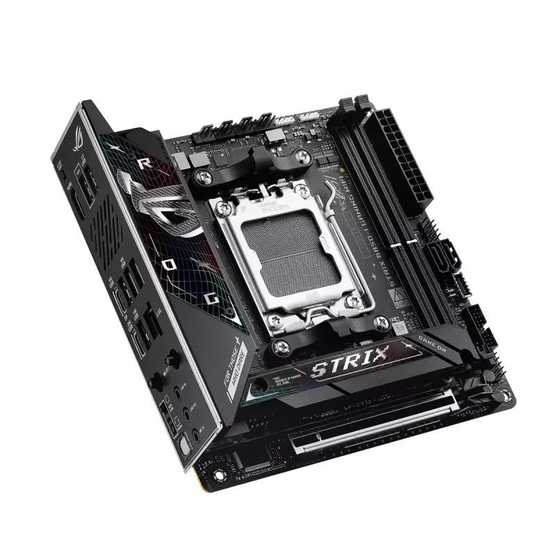 Motherboard ASUS ROG STRIX B850-I GAMING WIFI, AMD B850, Socket AM5, mini ITX, 2x DDR5, Wi-Fi 7, 2.5Gb LAN