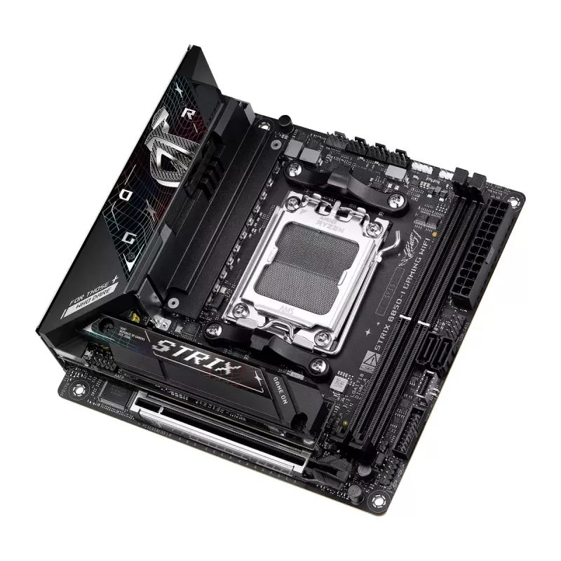 Motherboard ASUS ROG STRIX B850-I GAMING WIFI, AMD B850, Socket AM5, mini ITX, 2x DDR5, Wi-Fi 7, 2.5Gb LAN