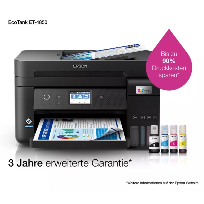 Epson EcoTank ET-4850 Jato de tinta A4 4800 x 1200 DPI 33 ppm Wi-Fi