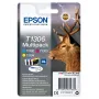 Epson Stag Multipack 3 cores T1306 tinta DURABrite Ultra, autonomia alta (XL), ciano, magenta, amarelo, tinta pigmentada, 10,1 ml, 1 unid., embalagem múltipla