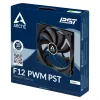 Ventoinha de caixa ARCTIC F12 PWM PST 120 mm, ventoinha, 12 cm, 230 U/min, 1350 U/min, 0,3 Sone, 90,1 m³/h