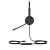 Yealink UH34 Dual Teams headset, com fios, escritório/call center, 20 - 20000 Hz, 118 g, headset, preto