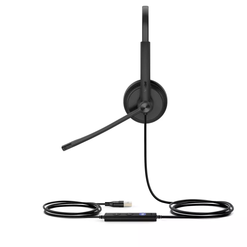 Yealink UH34 Dual Teams headset, com fios, escritório/call center, 20 - 20000 Hz, 118 g, headset, preto