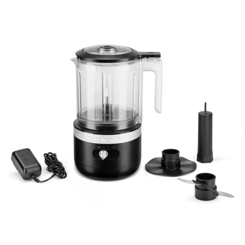 Picadora elétrica KitchenAid 5KFCB519EBM 1,19 L 24 W preto transparente