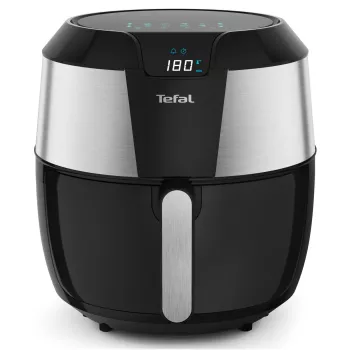 Fritadeira de ar quente Tefal Easy Fry EY701D Single 5,6 L autónoma 1850 W preto, aço inoxidável